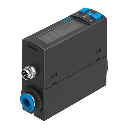 Festo Flow Sensor SFAH-0.5U-Q4S-PNLK-PNVBA-M8 SFAH-0.5U-Q4S-PNLK-PNVBA-M8